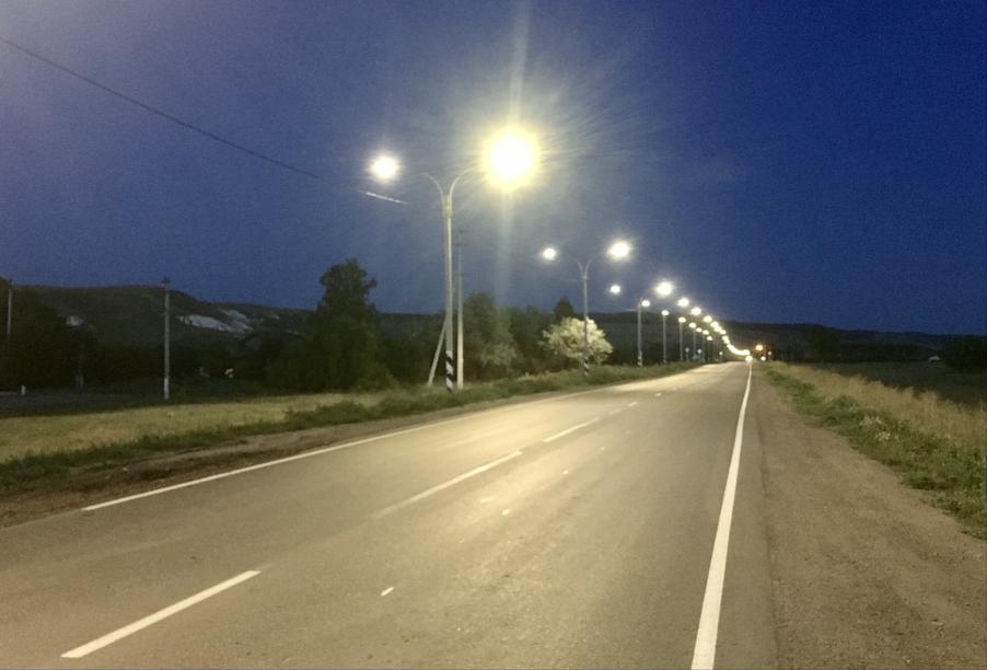 В Ульяновской области в 2020 году более 44 километров транзитных автодорог стали светлее